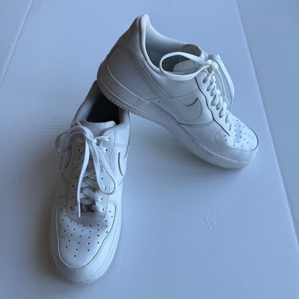 Nike Air Force 1 Low Triple White Sneakers Men's Size 12